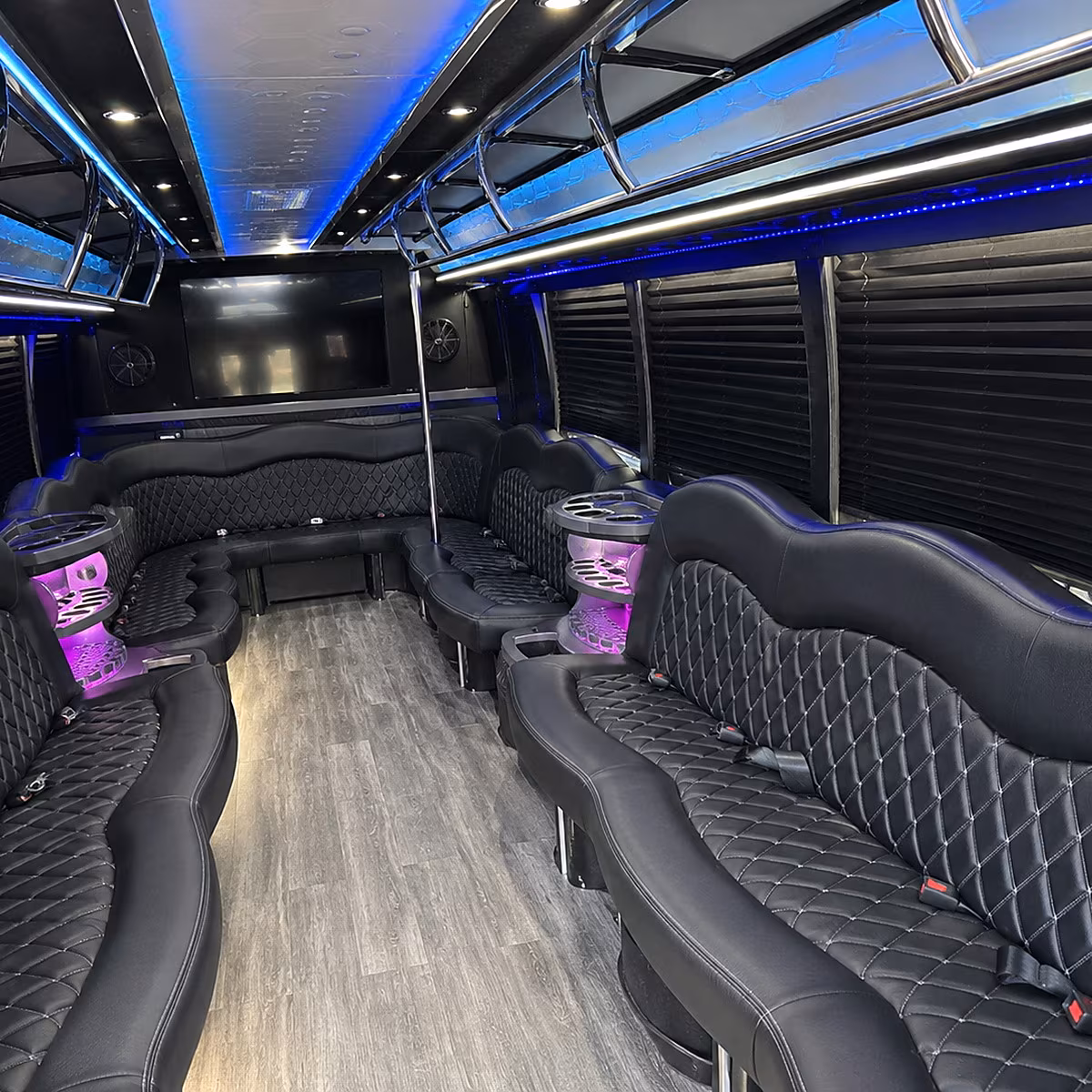30 Passenger Party Bus Inside