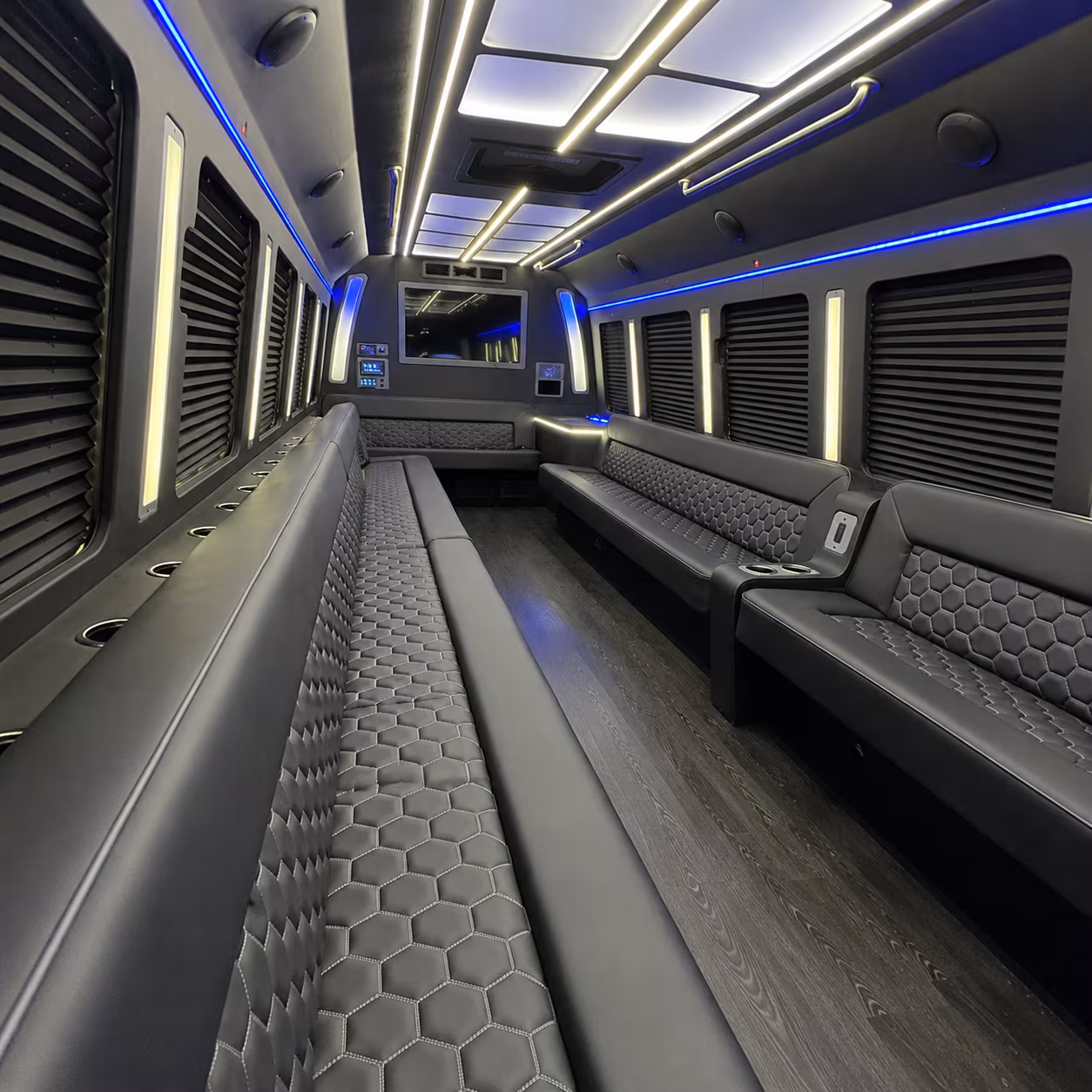 40 Passenger Party Bus Inside