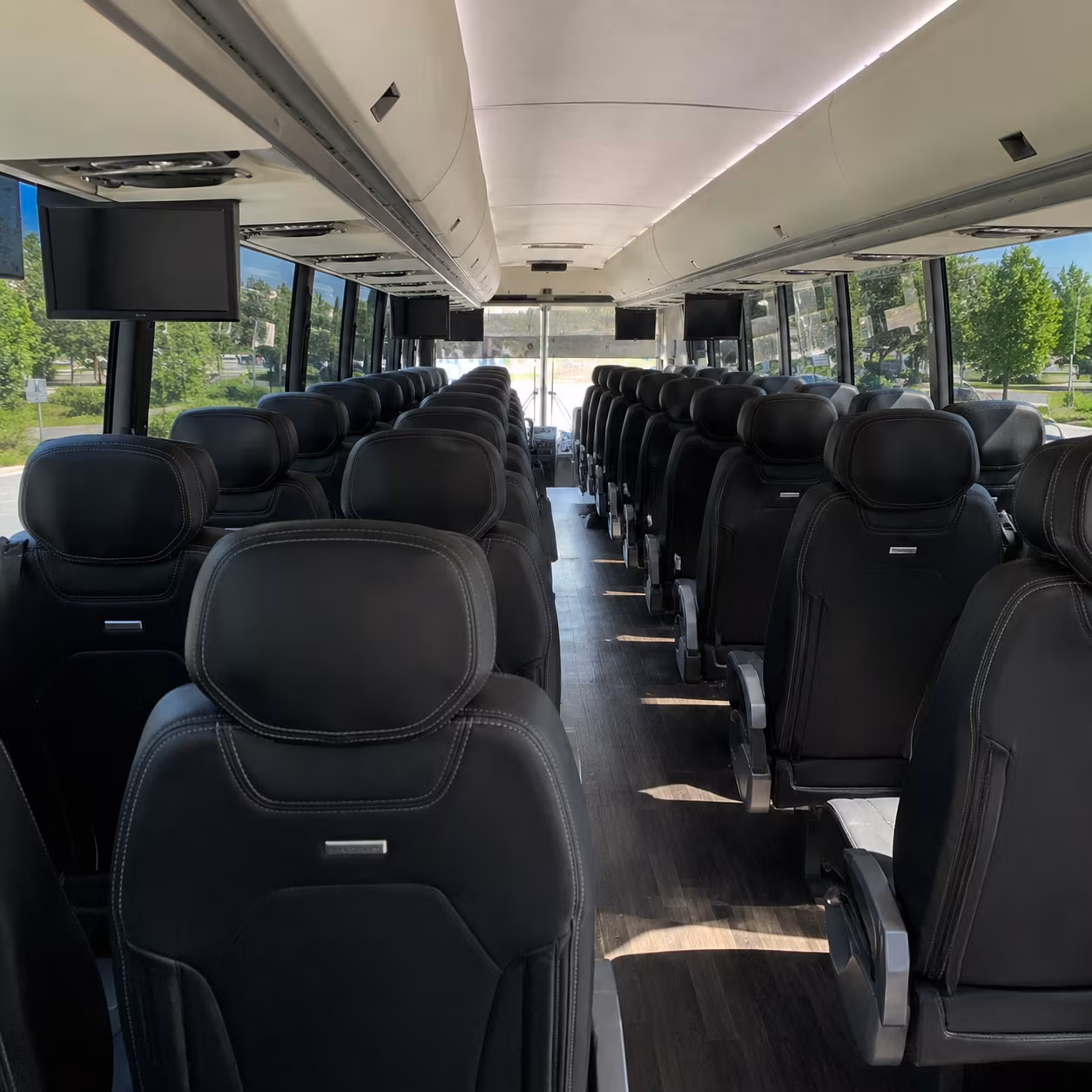 40-56 Passenger Charter Bus Interior