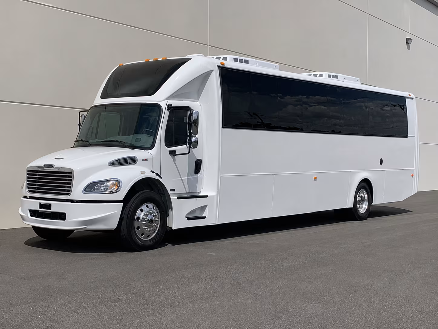 Passenger seating aboard a party bus rental serving Sugar Land