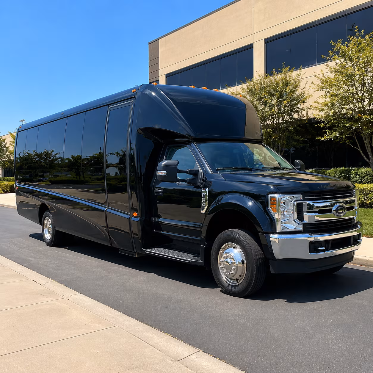 Sugar Land Airport Shuttle & Transportation party bus exterior