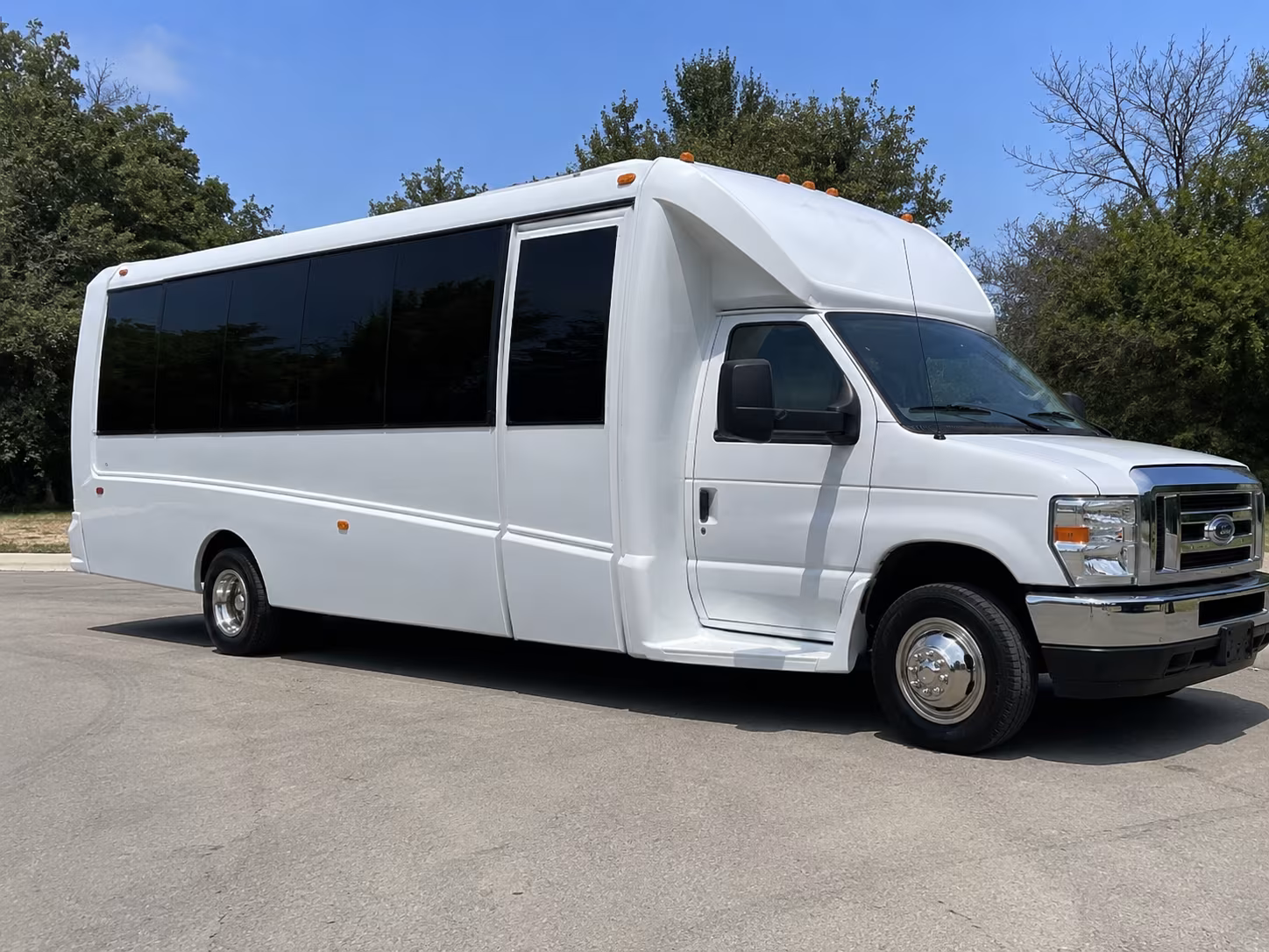 Sugar Land Bachelor & Bachelorette Transportation party bus exterior