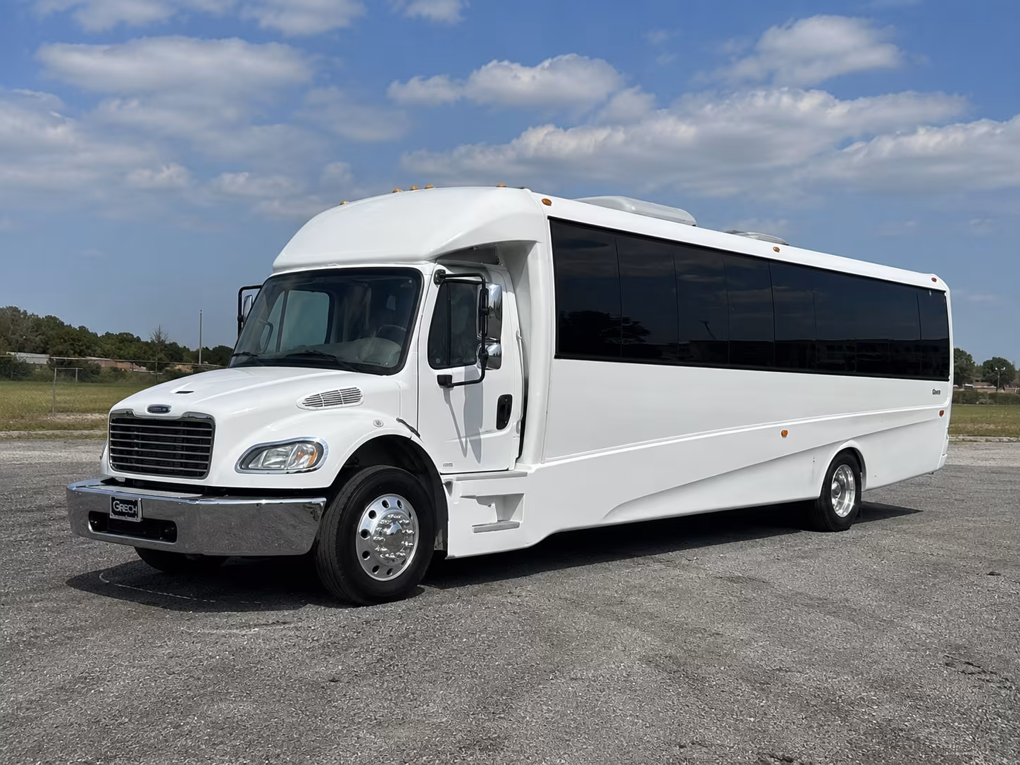 Sugar Land Bachelor & Bachelorette Transportation party bus exterior