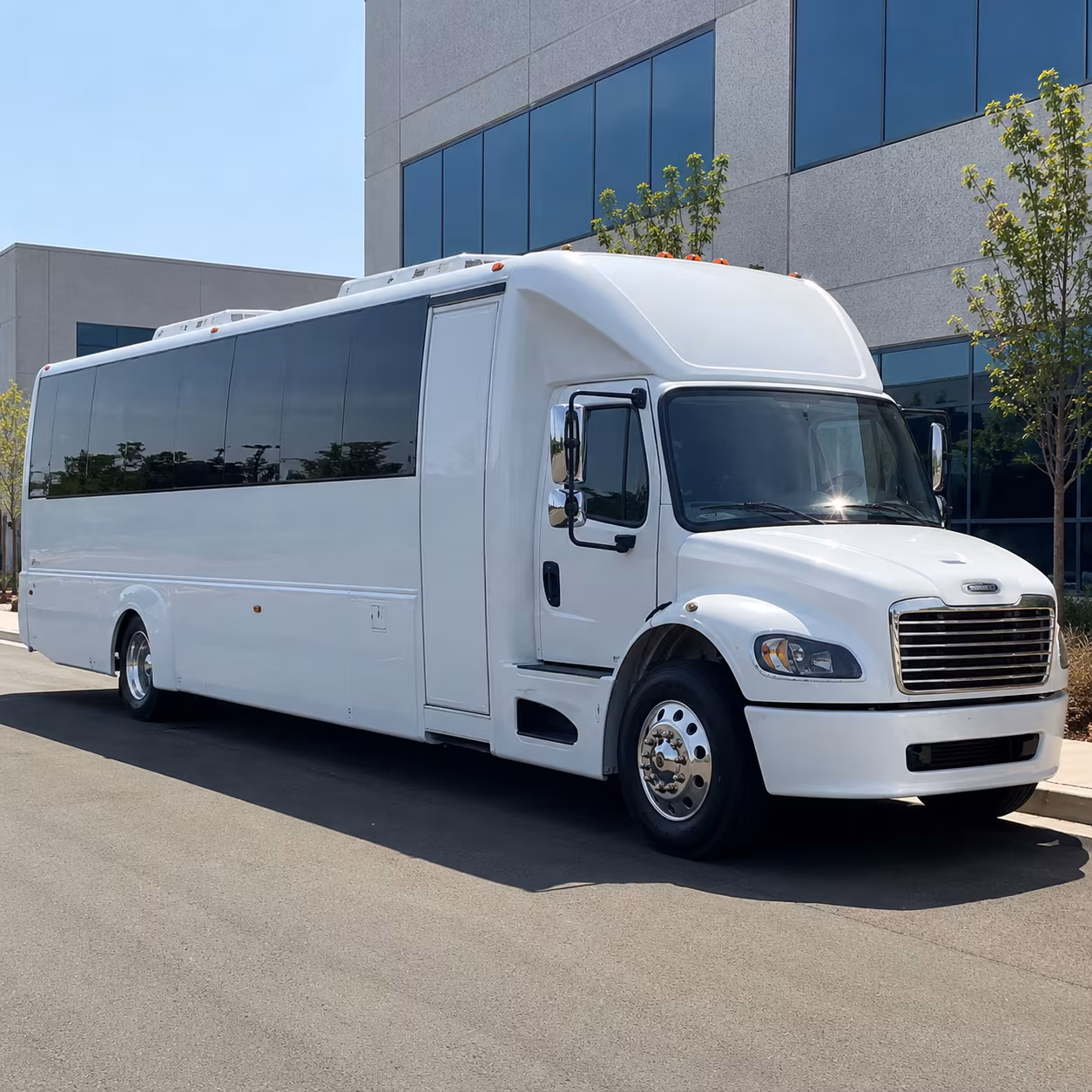 Sugar Land Birthday, Sweet 16, & Quinceañera Transportation party bus exterior