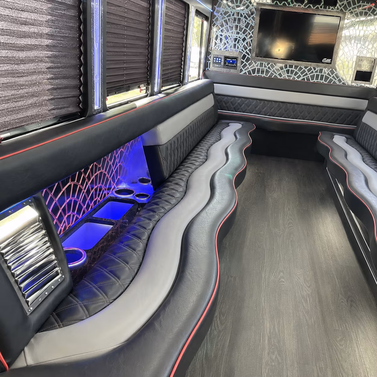 Sugar Land Concert & Music Festival Transportation party bus exterior