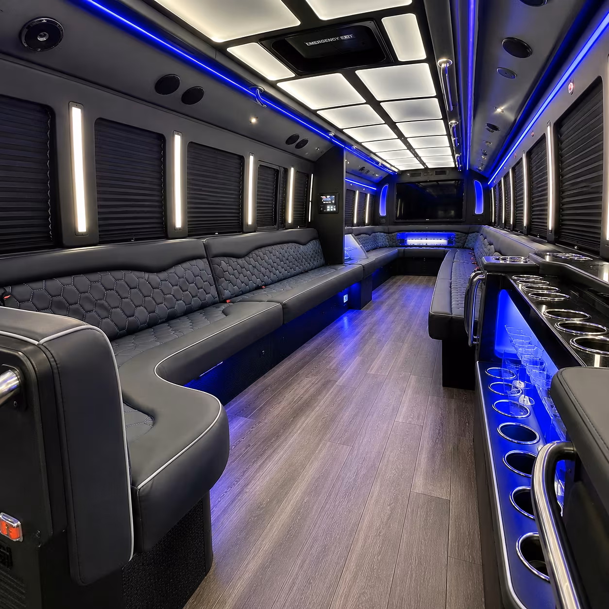 Sugar Land Concert & Music Festival Transportation party bus interior
