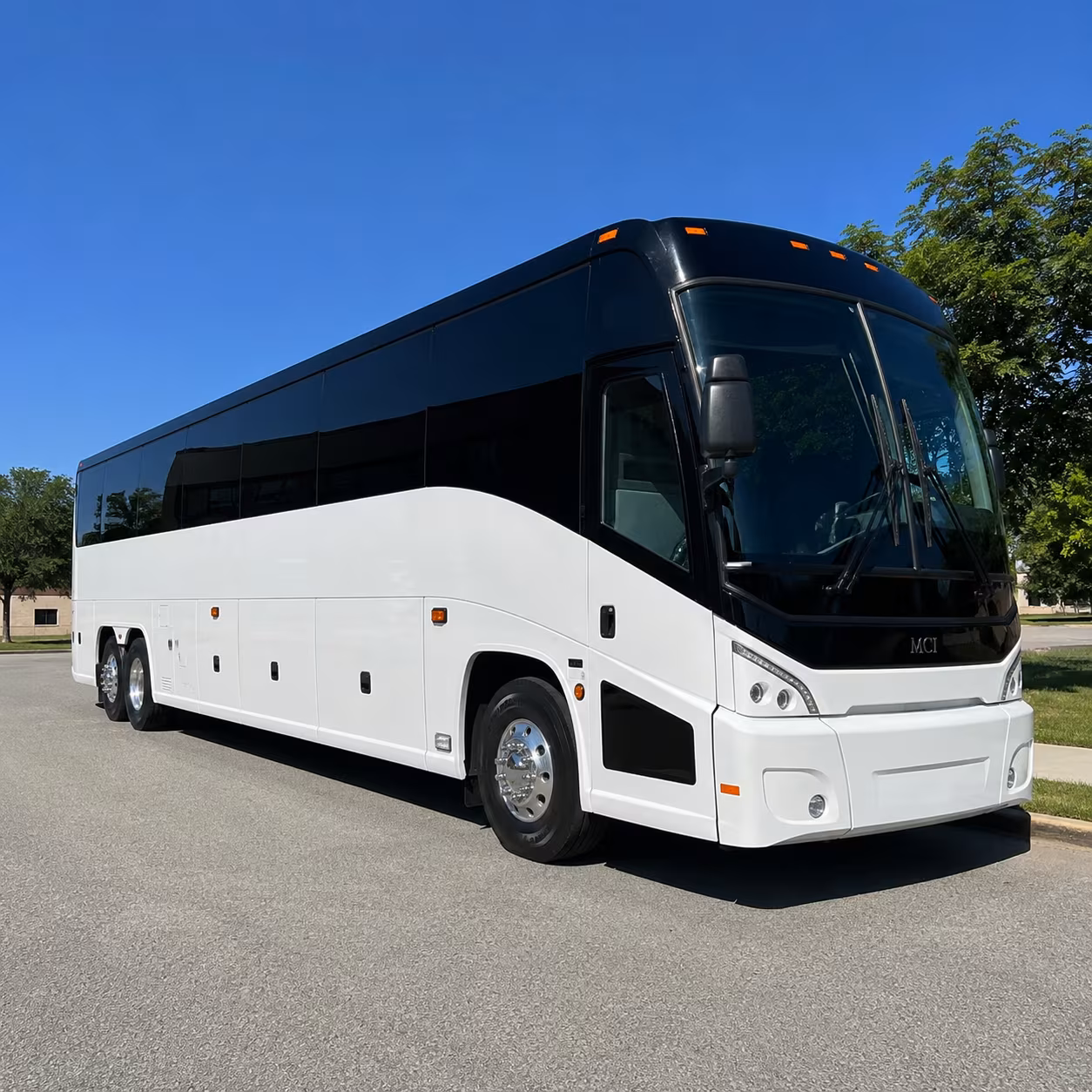 Sugar Land Corporate Transportation party bus exterior