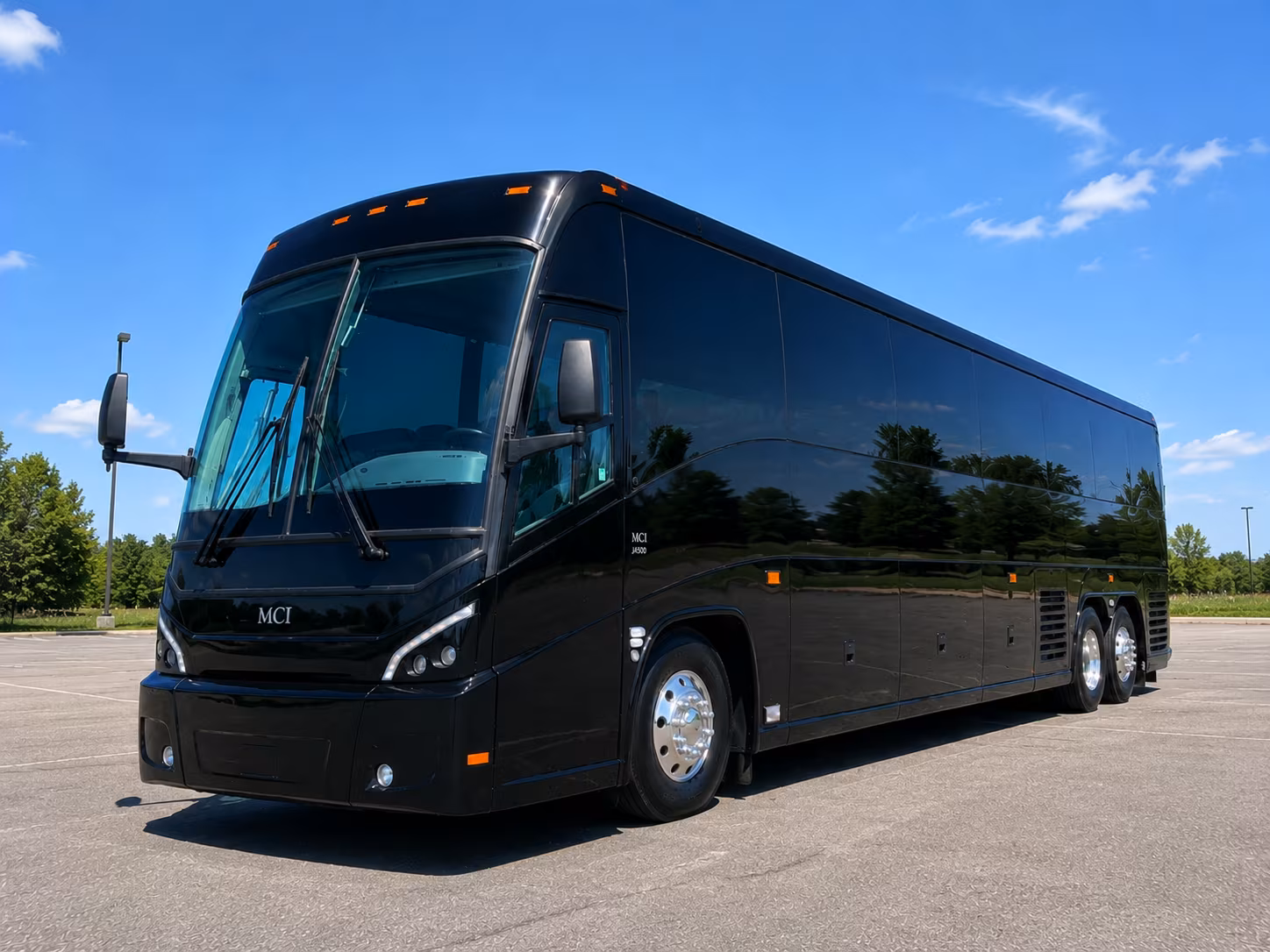 Sugar Land Corporate Transportation party bus exterior