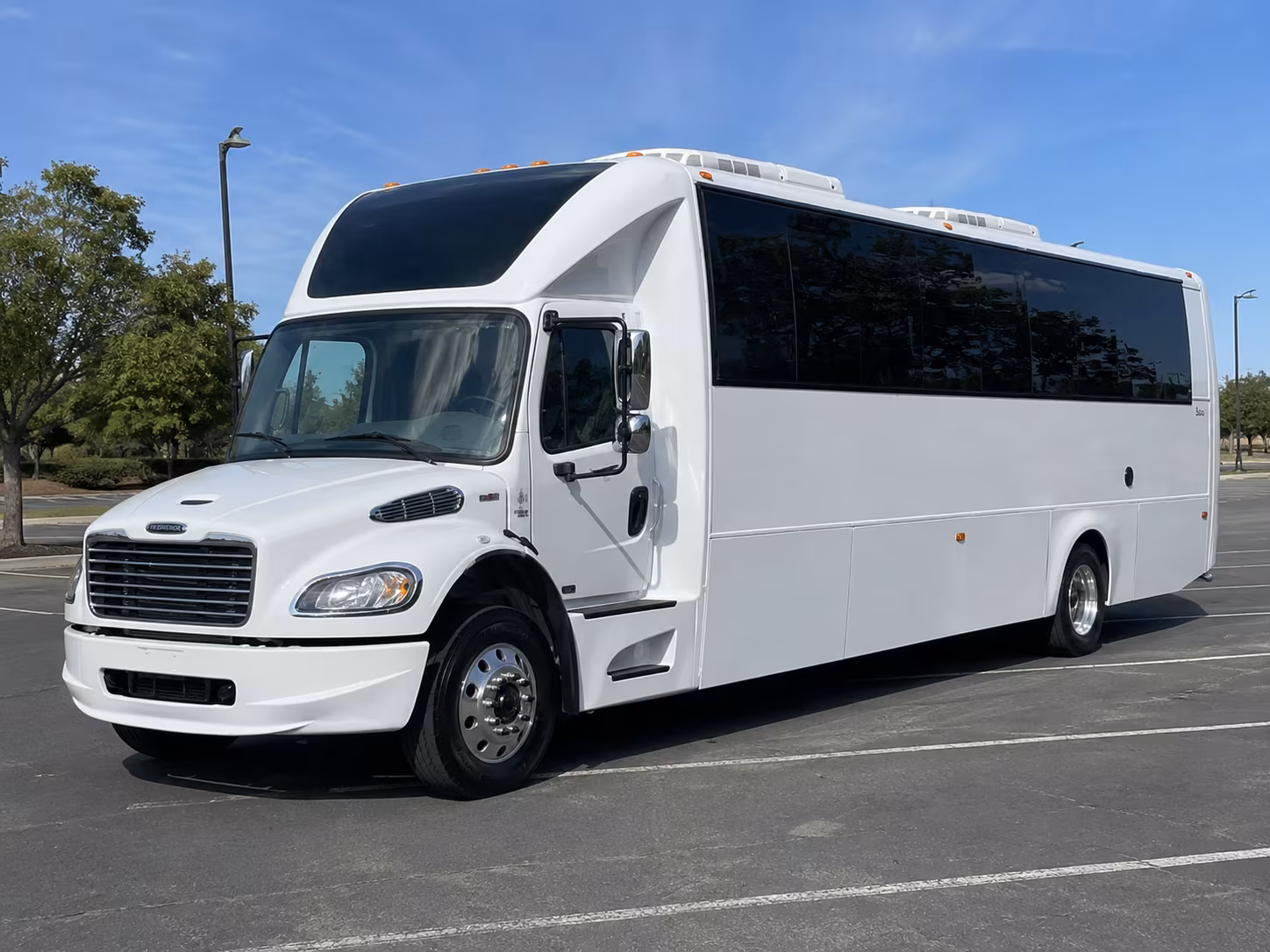 Sugar Land Prom & Homecoming Transportation party bus exterior