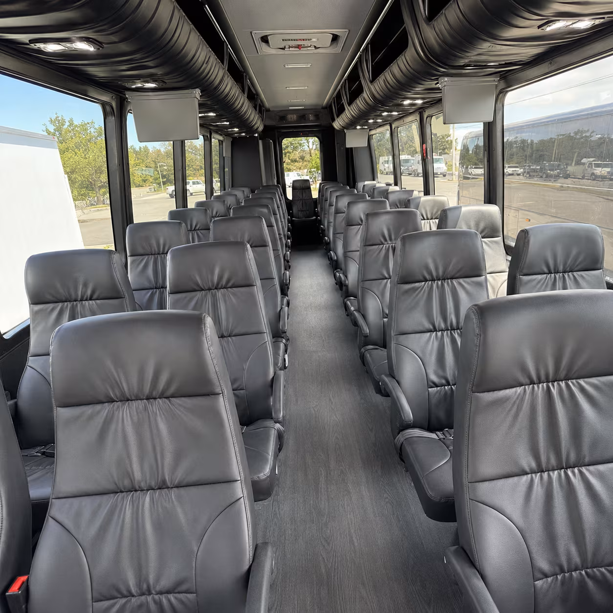 Sugar Land School Event Transportation party bus exterior