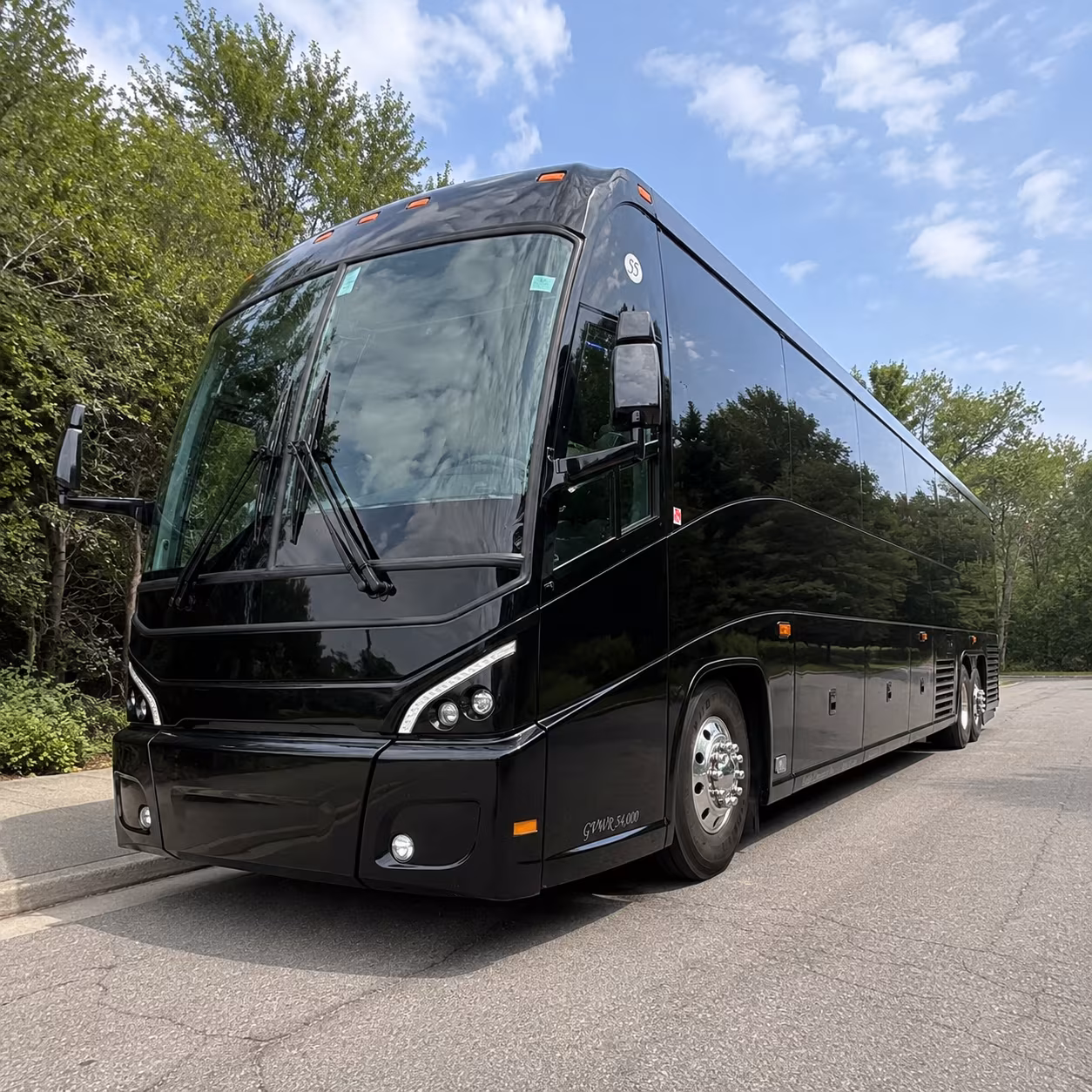 Sugar Land School Event Transportation party bus exterior