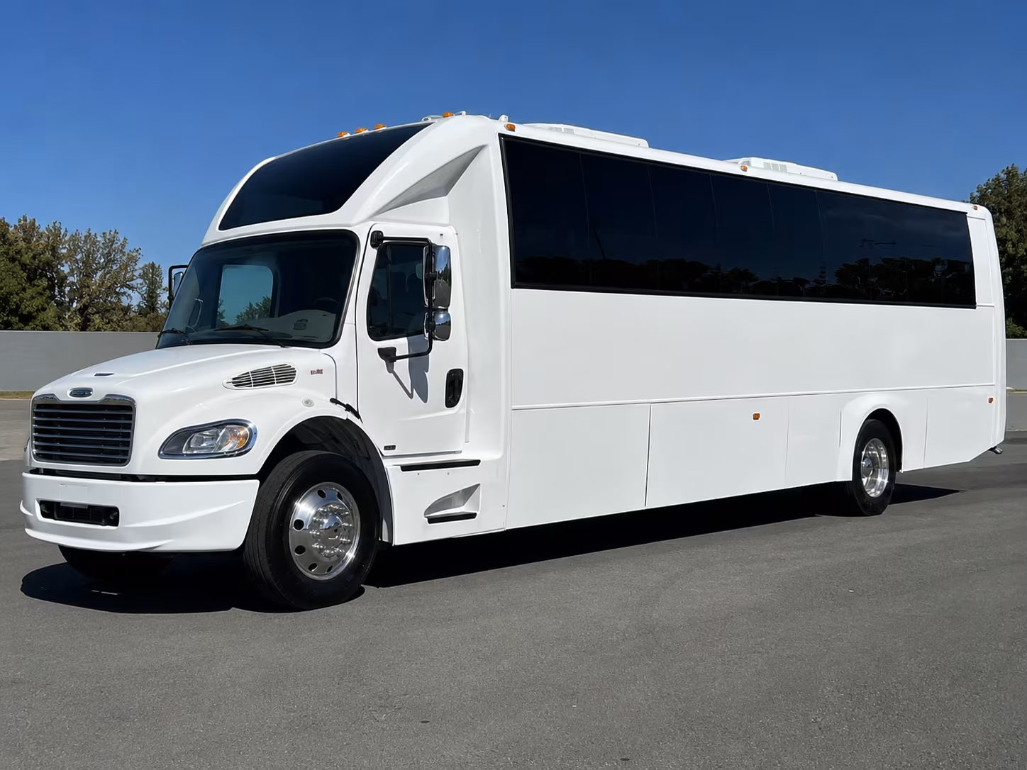 Sugar Land Sporting Event Transportation party bus exterior