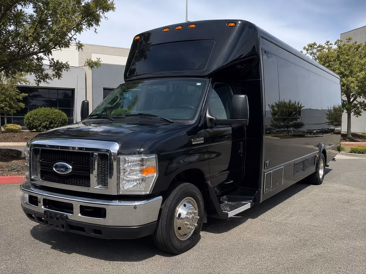 Sugar Land Sporting Event Transportation party bus exterior