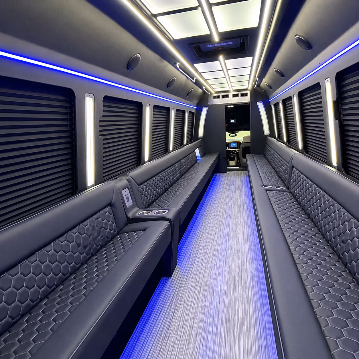 Sugar Land Winery Tour & Pub Crawl Transportation party bus exterior