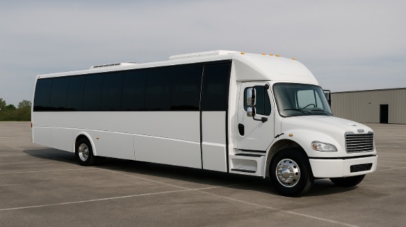 Exterior of Charter Bus Company Galveston's 30 Passenger Party Bus in Galveston