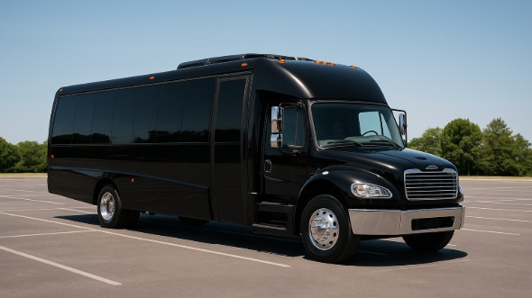 Exterior of Charter Bus Company Pearland's 30 Passenger Party Bus in Pearland