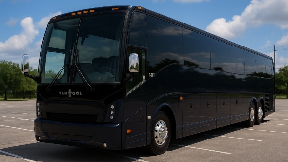 Exterior of Charter Bus Company Baytown's 40 Passenger Party Bus in Baytown