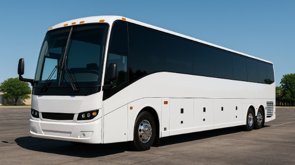 Exterior of Charter Bus Company Conroe's 40 Passenger Party Bus in Conroe