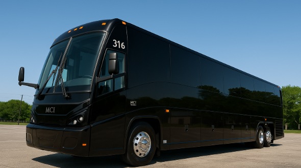 Exterior of Charter Bus Company Galveston's 40 Passenger Party Bus in Galveston