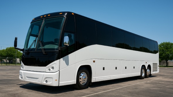 Exterior of Sugar Land Party Bus Company's 40 Passenger Party Bus in Sugar Land