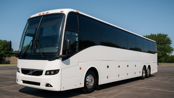 Exterior of Charter Bus Company Pasadena's 50 Passenger Party Bus in Pasadena